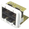 0-1711000-5 Inserts for Voice Applications, 4x RJ45, pure wh.